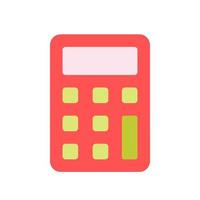 Calculator Flat Multicolor Icon vector