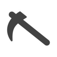 Scythe Glyph Black Icon vector