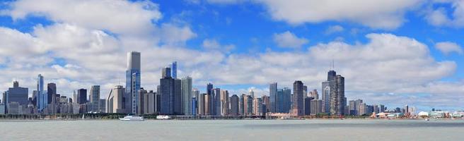 Chicago city urban skyline panorama photo