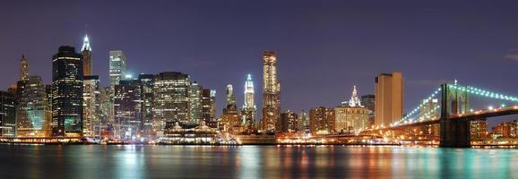 horizonte de manhattan de la ciudad de nueva york foto