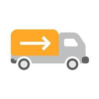 Shipment Flat Multicolor Icon vector