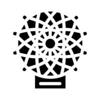 carbon fiber weaving loom glyph icon vector illustration