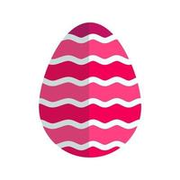 Easter Egg VI Flat Multicolor Icon vector