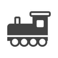 Toy Train I Glyph Black Icon vector