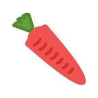 Carrot Flat Multicolor Icon vector