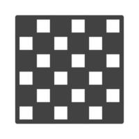 icono de glifo de tablero de ajedrez negro vector