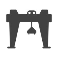 Crane I Glyph Black Icon vector