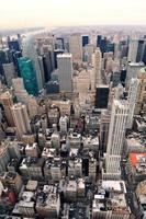 New York City Manhattan street aerial view photo