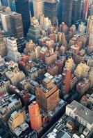 New York City Manhattan skyline aerial view photo