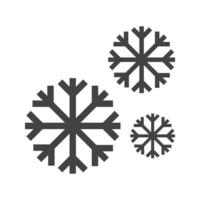 Snowfall Glyph Black Icon vector