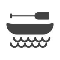 Boat I Glyph Black Icon vector