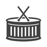 Drums Glyph Black Icon vector