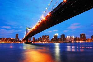 puente de manhattan de la ciudad de nueva york foto