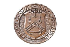 logotipo del departamento del tesoro de los estados unidos foto