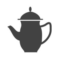 Jug Glyph Black Icon vector