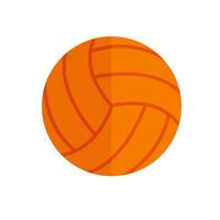 Volley ball Flat Multicolor Icon vector