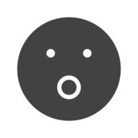 Flashed Glyph Black Icon vector