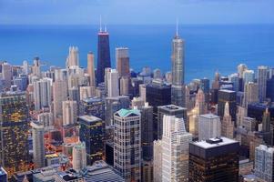 Chicago aerial view photo
