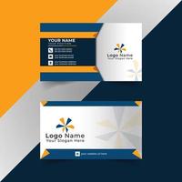 Editable Modern Creative and Corporate Business Card Template for Print vector