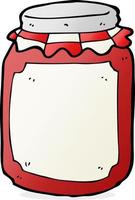 cartoon jar of preserve vector