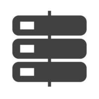 Storage Glyph Black Icon vector