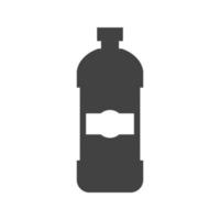 Detergent Bottle Glyph Black Icon vector