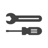 Tools Glyph Black Icon vector