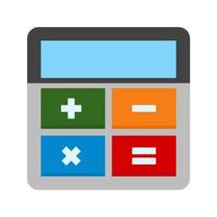 Calculator Flat Multicolor Icon vector