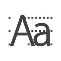 Alphabet Glyph Black Icon vector