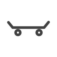 Skates Glyph Black Icon vector