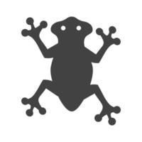 Frog Glyph Black Icon vector