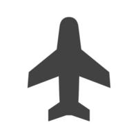 Aero plane Passenger Glyph Black Icon vector