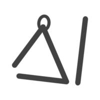 Triangle Glyph Black Icon vector