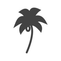 Coconut trees Glyph Black Icon vector