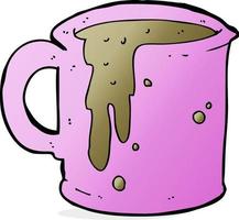 cartoon coffee mug vector