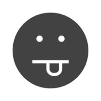 Silly Glyph Black Icon vector