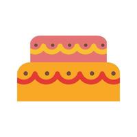 Mouse cake Flat Multicolor Icon vector