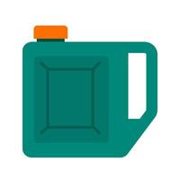 Petrol Can Flat Multicolor Icon vector