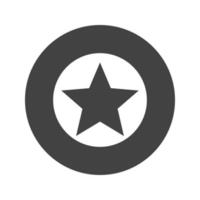 Badge Glyph Black Icon vector