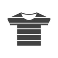 Pirate Shirt Glyph Black Icon vector