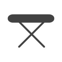 Iron Stand Glyph Black Icon vector