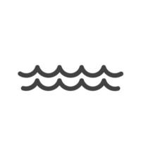 Water II Glyph Black Icon vector