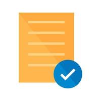 Checklist Flat Multicolor Icon vector