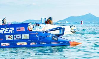 chonburi, tailandia, 26 de noviembre de 2017 f3 boat bangsaen power boat foto