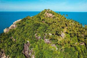 tropical island and sea view form above photo