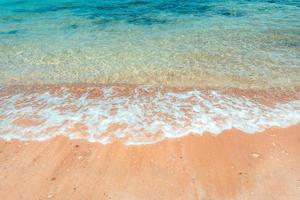 tropical beach and blue sea in summer photo