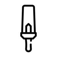 herramienta de seguridad de la ilustración de vector de icono de línea de museo
