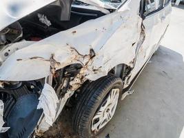 Car crash accident background photo