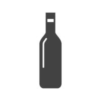 Bottle Glyph Black Icon vector