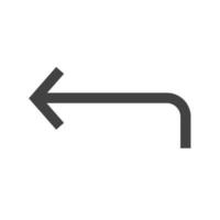 To Right Glyph Black Icon vector